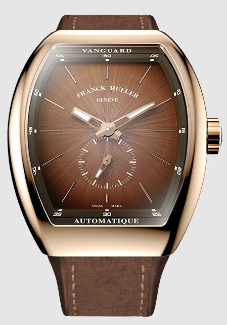 Buy Franck Muller Vanguard Sfumato Slim Brown Dial Replica Watch for sale Cheap Price